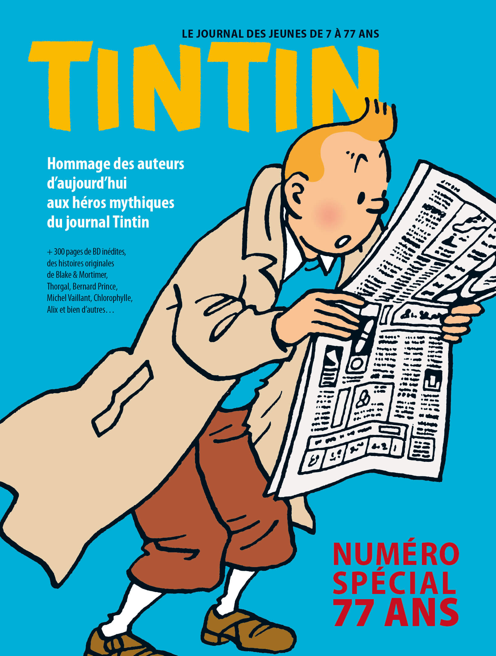 Le journal Tintin bientôt de retour (à réserver ) !