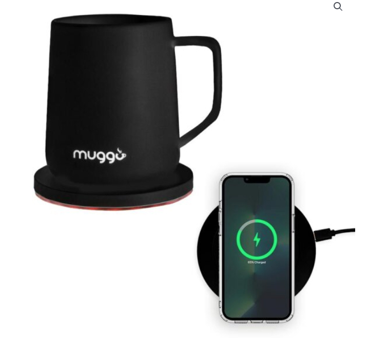 Muggo Qi Grande > La tasse qui s’occupe de la température de votre café et de la batterie de votre smartphone