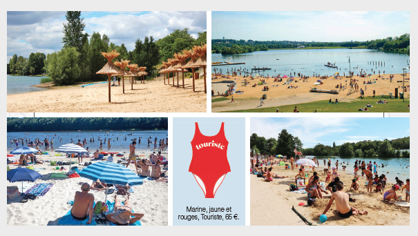 On se jette à l’eau ? Nos plans d’eau playa en Île-de-France pour jouer les touristes avec plage de sable fin et multiples activités.